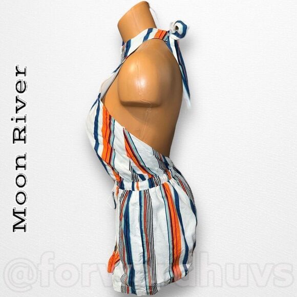 Anthropologie Moon River Striped Romper Size Small - Picture 6 of 12